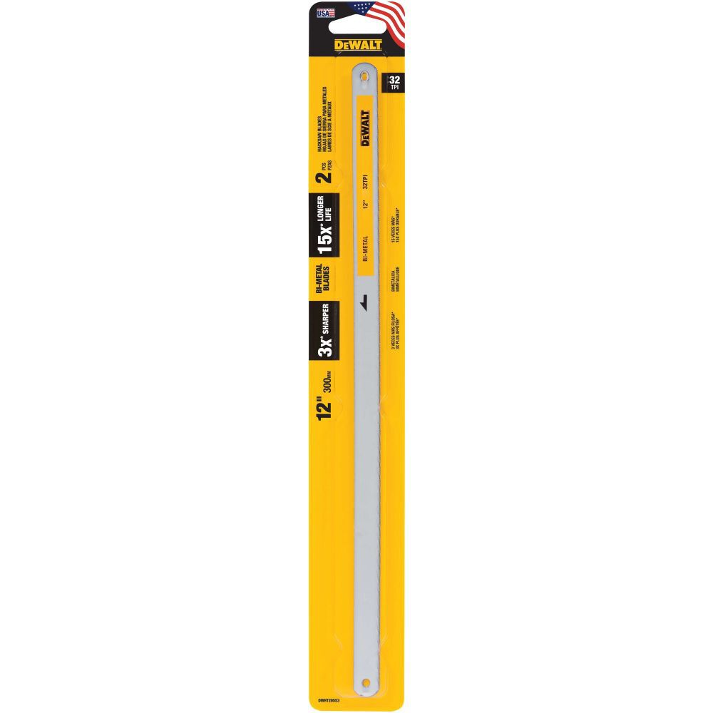DEWALT 2 pk 12 Inch 32tpi Hacksaw Blades, large image number 2