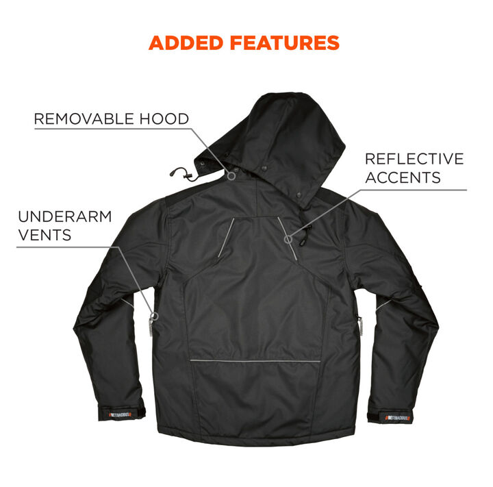 Ergodyne Winter Work Jacket 300D Polyester Shell 2X, large image number 6