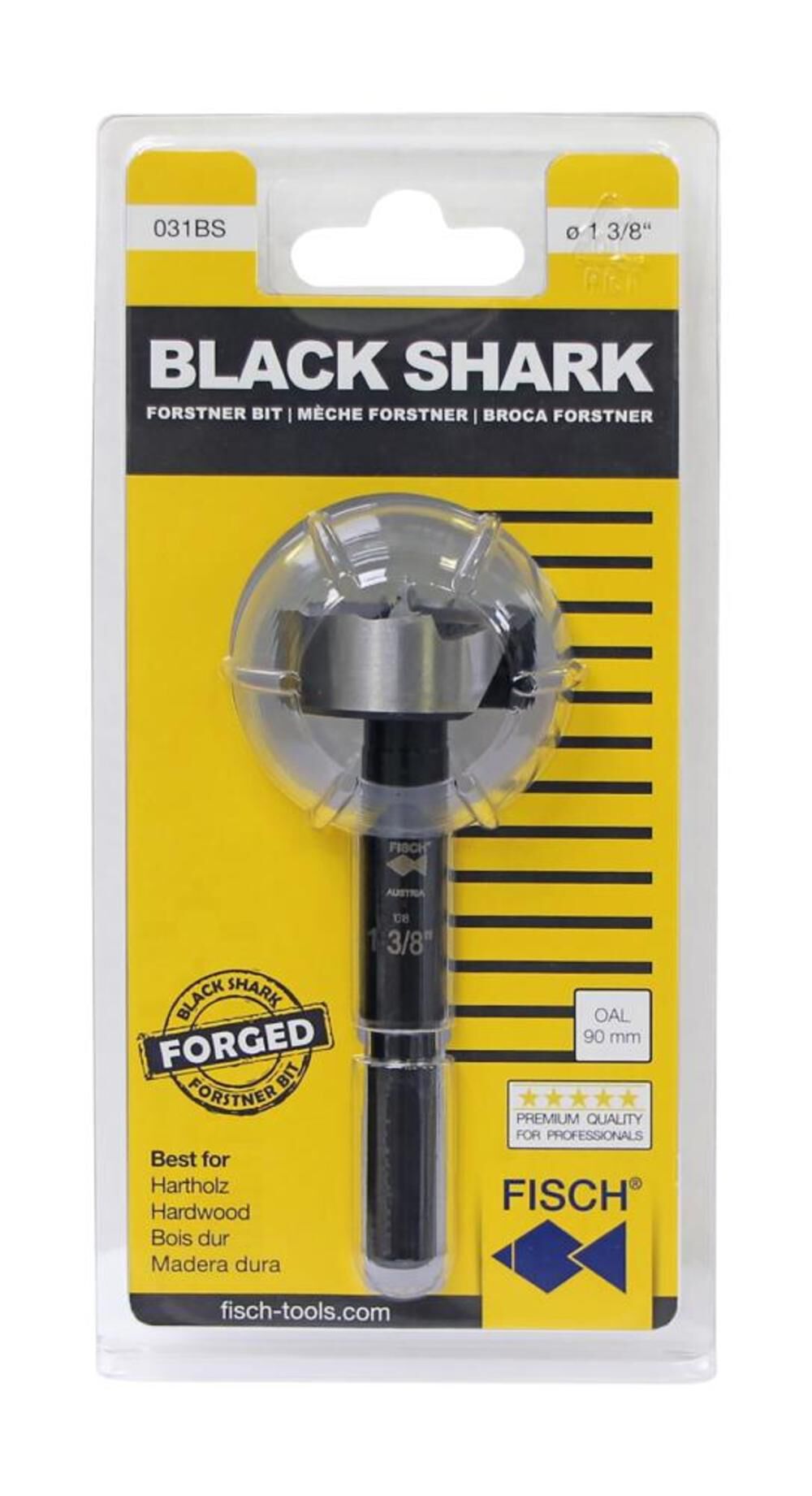 Fisch 1-1/4in Diameter Black Shark Forstner Bit, large image number 2