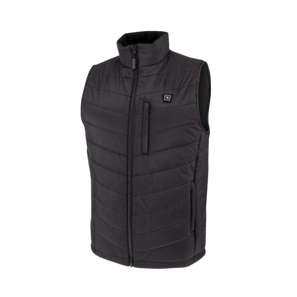 Radians Heated Puffer Vest Kit with Battery, Black, Medium, large image number 1