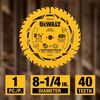 DEWALT 8-1/4 Inch 40T Circular Saw Blade, small image number 3