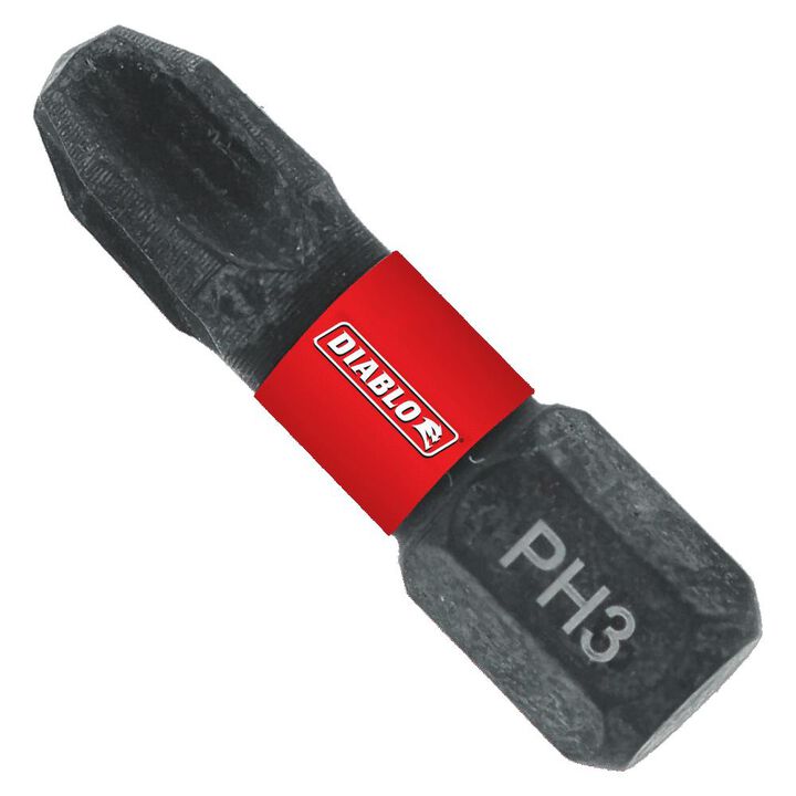 Diablo Tools 1 Inch #3 Phillips Drive Bits 2 Pack