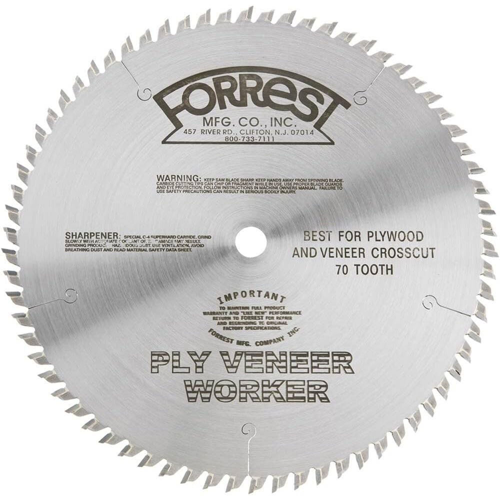 Forrest Ply Veneer 10In x 70T Blade, large image number 1