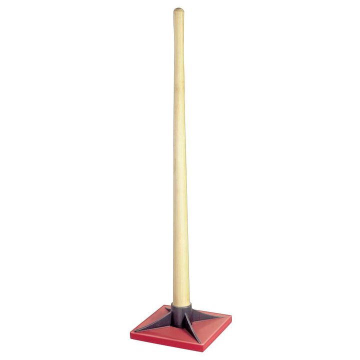 Kraft Tool Co 11 In. x 11 In. Poly-Coated Cast Iron Tamper, large image number 0