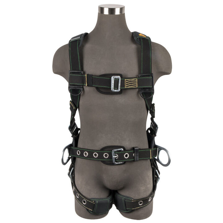 Safewaze Arc Flash Construction Harness: 3D, MB Chest, TB Legs