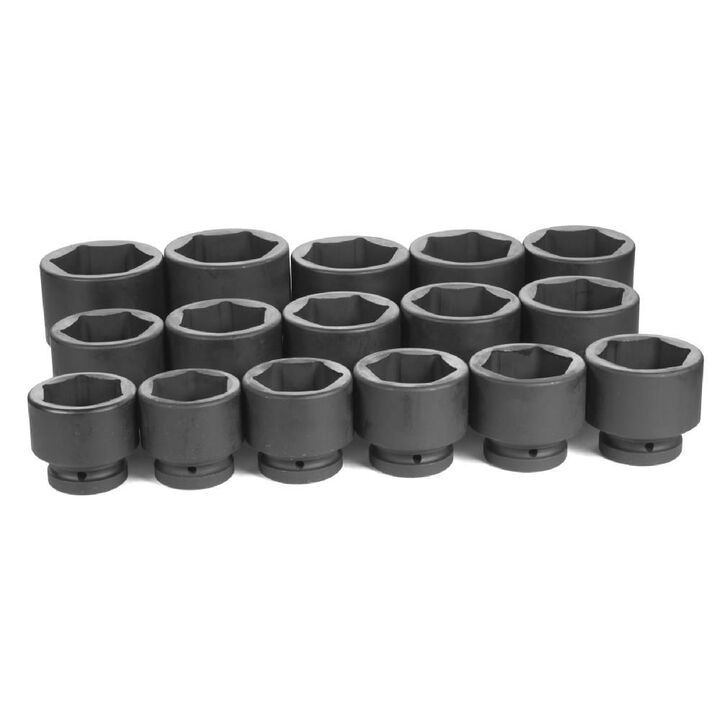 Grey Pneumatic 1in Dr. 16 Piece Fractional Set 2-1/16in - 3in