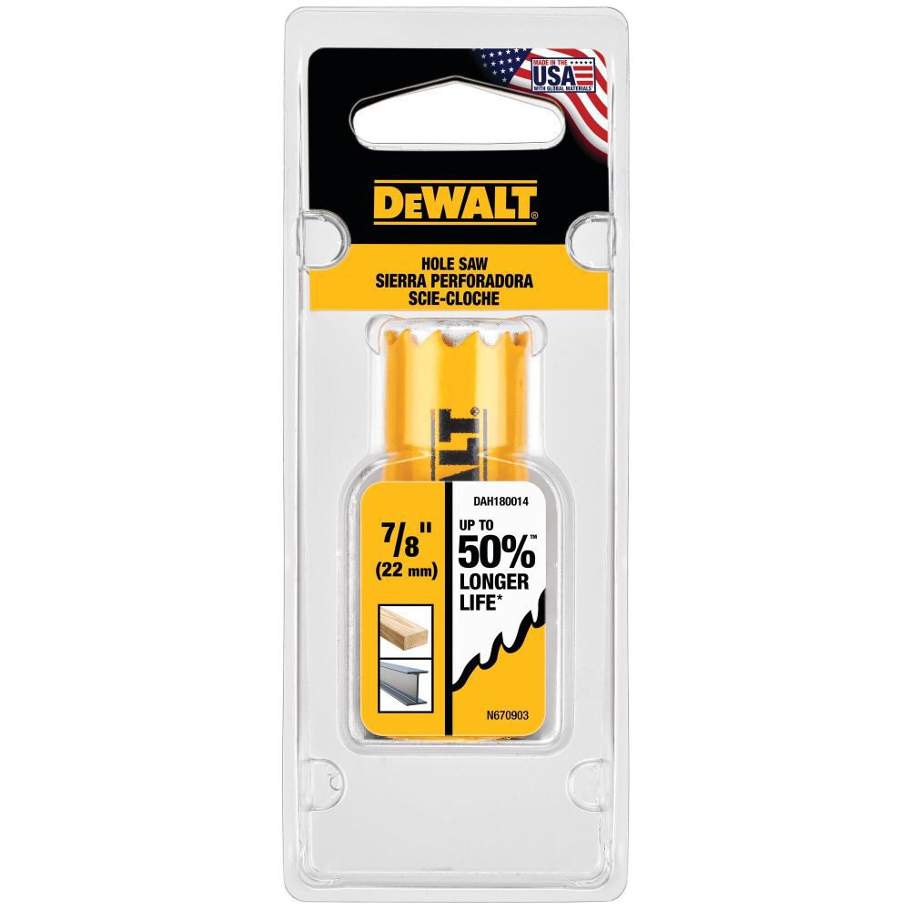 DEWALT 7/8 Inch Bi-Metal Hole Saw, large image number 3