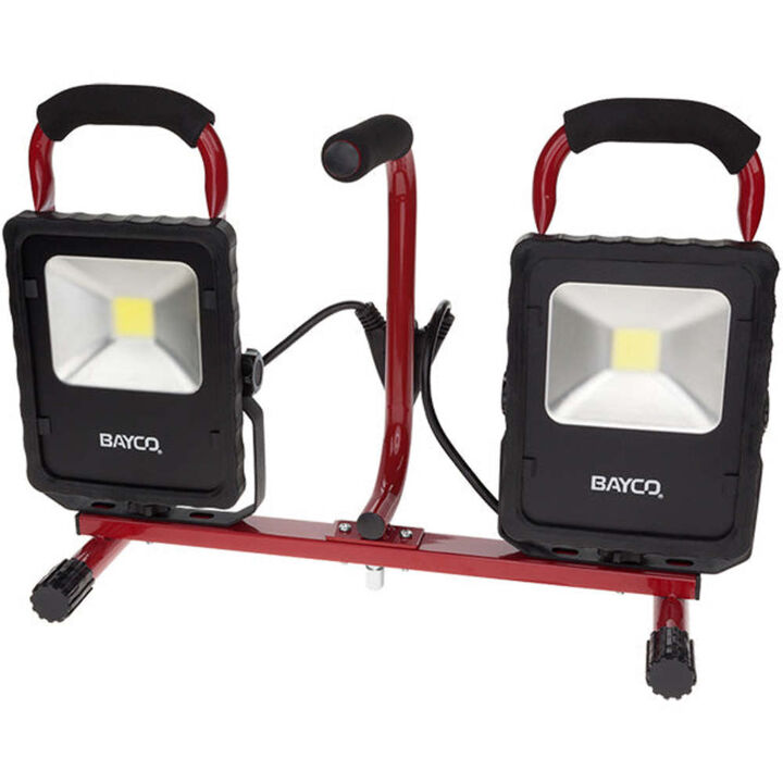 Bayco Products 6,000 Lumen LED Convertible Dual Fixture WorkLight on Tripod Stand, large image number 1