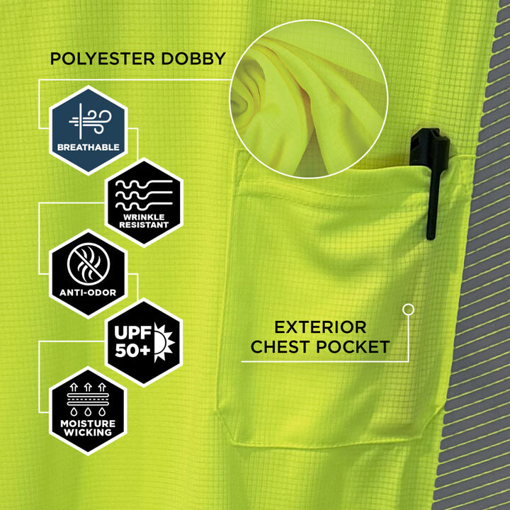 Ergodyne GloWear 8278BK Womens Performance Class 2 Long Sleeve Shirt, large image number 4