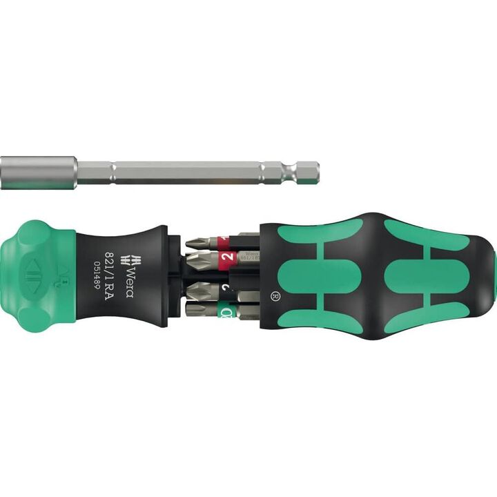 Wera Tools Kompakt 28 RA 1 Kraftform Screwdriver Bit Set, 6 Pieces