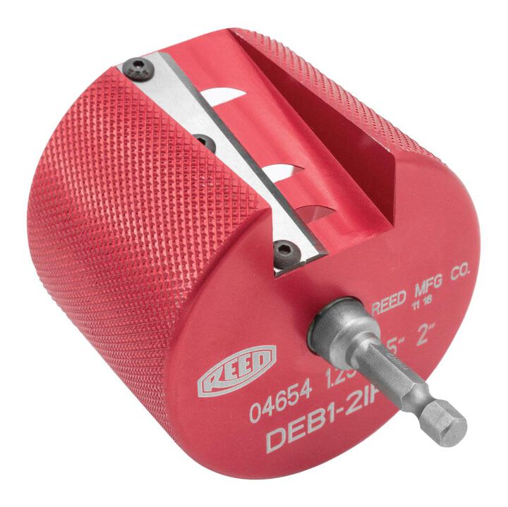 Reed Mfg Deburring Tool For IPS Plastic, Drill Powered 1-1/4, 1-1/2, 2 PDEB1-2IPS (04657)
