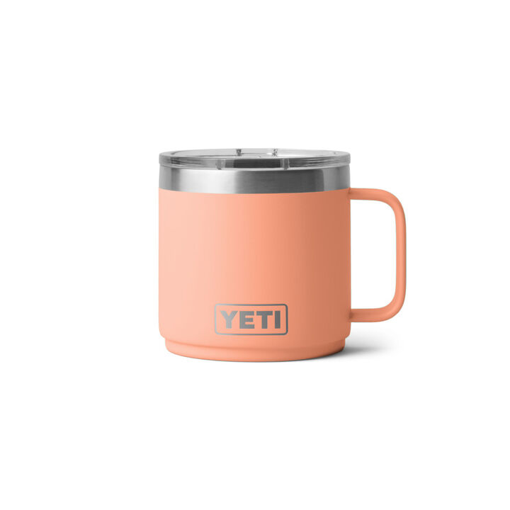 YETI Rambler 14 Oz Stackable Mug with Magslider Lid Lowcountry Peach