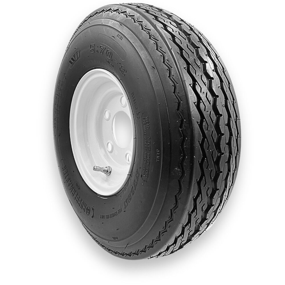 Rubbermaster Tire 5.70-8 8P TL & MTD 8 x 3.75 5 on 4.5 STAMPED, large image number 2