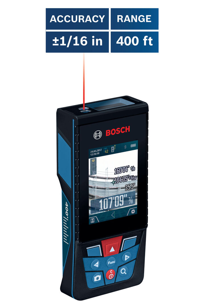 Bosch BLAZE Outdoor Connected Li-Ion 400 Ft Laser Distance Measurer with Camera Reconditioned, large image number 10