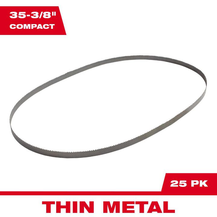 Milwaukee 24 TPI Compact Band Saw Blades 25-Pack