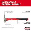 Milwaukee 21oz Milled Face Poly/Fiberglass Handle Hammer, small image number 2
