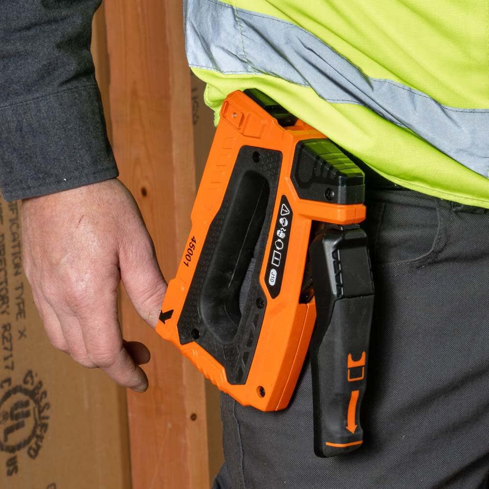 Klein Tools Loose Cable Stapler with 19/32 Inch and 31/64 Inch Insulated Staples, large image number 7