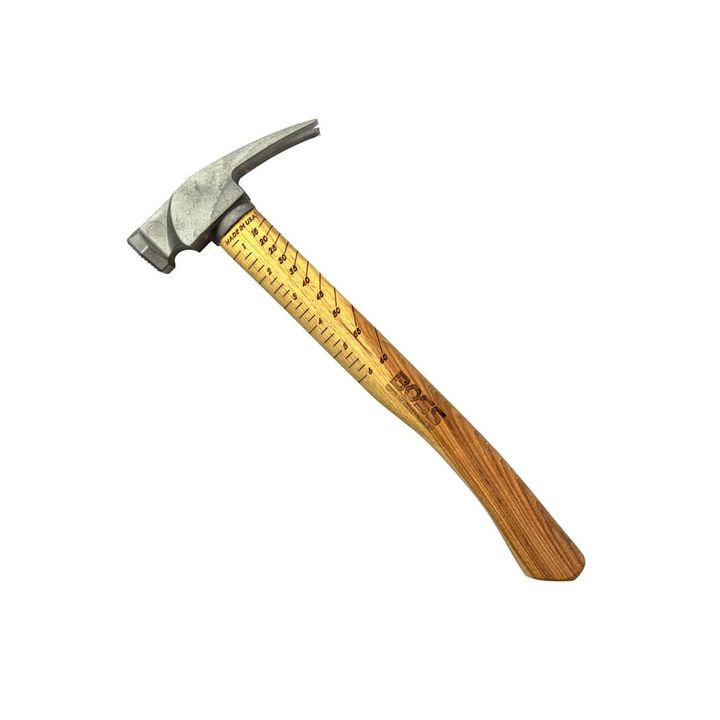 Boss Hammers 14oz Titanium Head Milled Face Hammer with Hickory Handle, large image number 1
