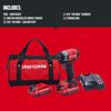 CRAFTSMAN V20* Cordless Brushless 1/4 Inch Impact Driver 2 Battery Kit, small image number 2