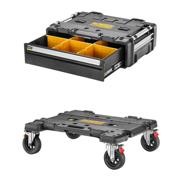 DEWALT ToughSystem 2.0 DXL 30 Inch Deep Drawer & Workstation Dolly Bundle