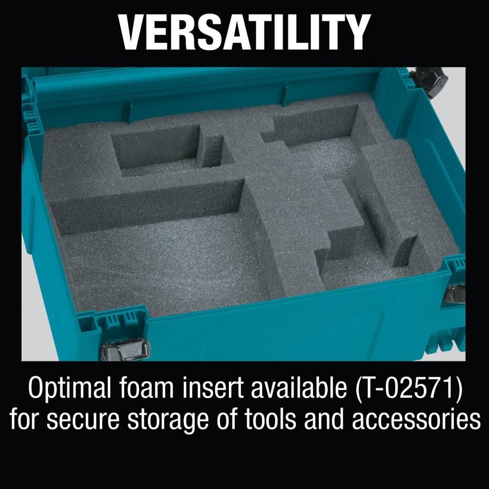 Makita 4-3/8 in. x 15-1/2 in. x 11-5/8 in. Small Interlocking Case, large image number 6