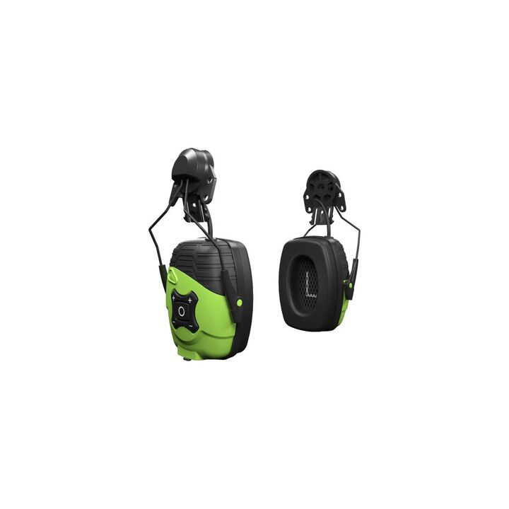 ISOtunes LINK Aware 21 dB Bluetooth Safety Green Helmet Mount Earmuff