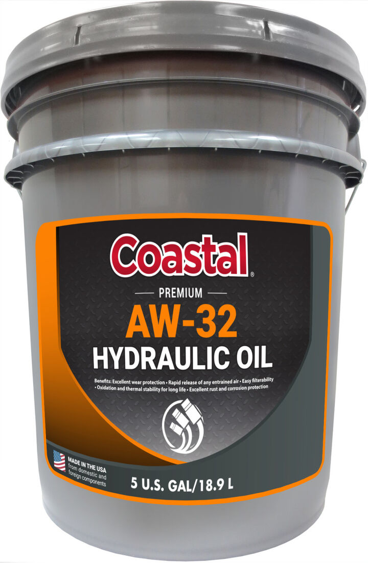 Warren Oil 5 Gallon Pail Clear Amber Liquid Premium AW-42 Hydraulic Oil