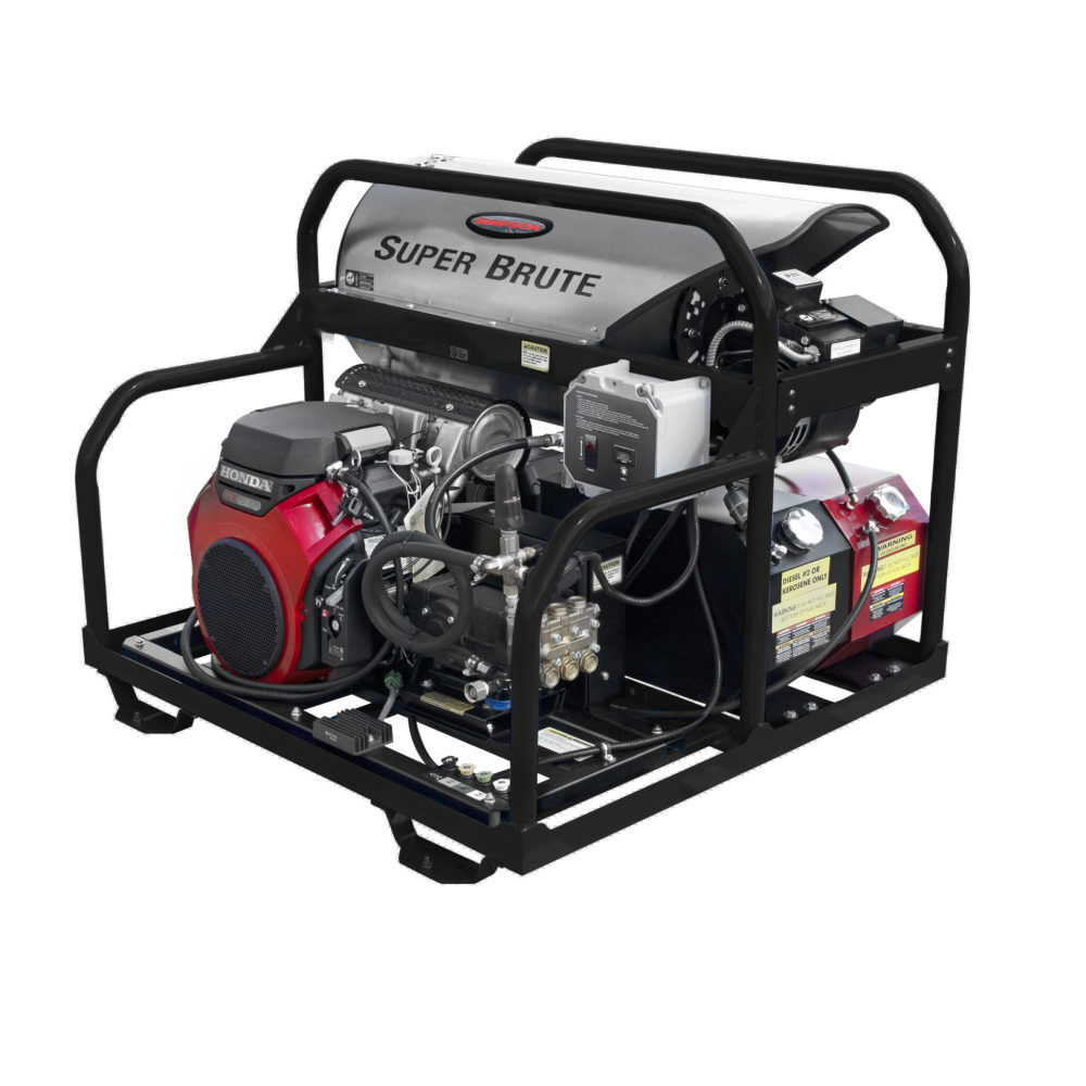 Simpson Super Brute 3500 PSI 5.5 GPM Gas Powered Hot Water Pressure Washer with 4 Spray Tips, large image number 3