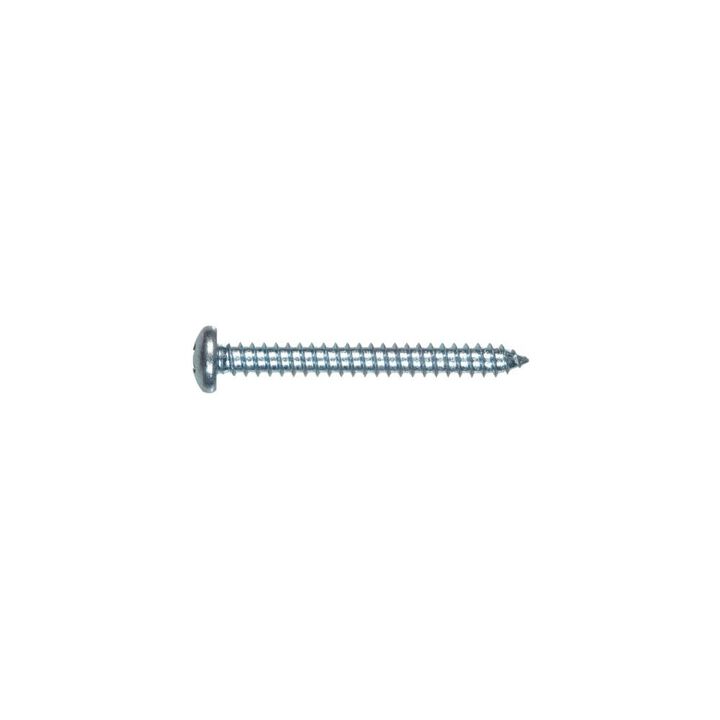 Hillman #8 x 2 1/2in Zinc Pan Head Phillips Sheet Metal Screw 100pk, large image number 1
