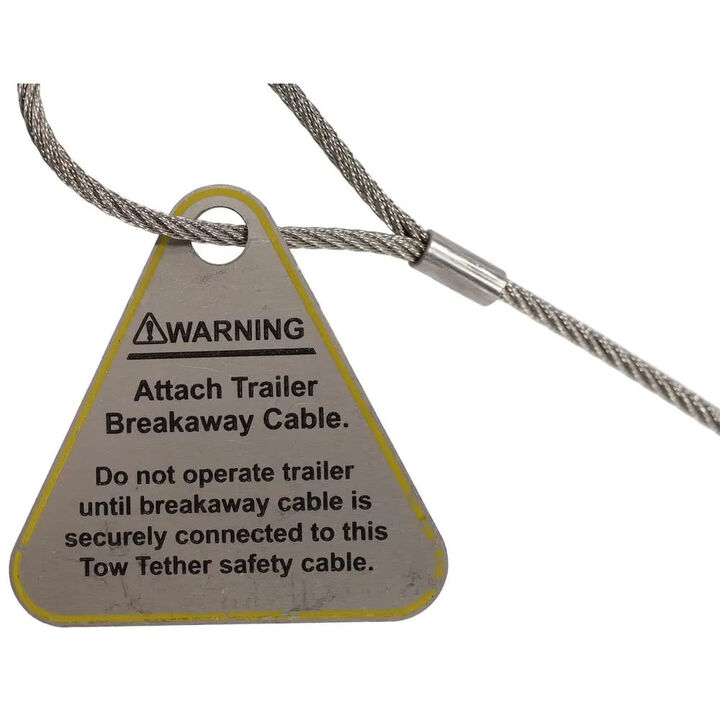 Tow Tether 19 Inch Stainless Steel Breakaway Trailer Safety Cable, large image number 2