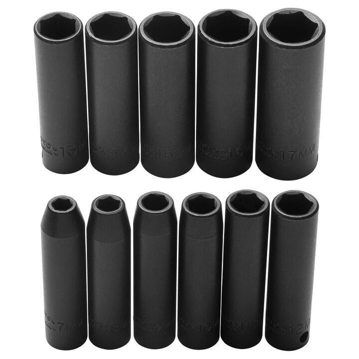 Proto 3/8 in DriveMetricDeepImpact Socket 6Point11 Piece Set