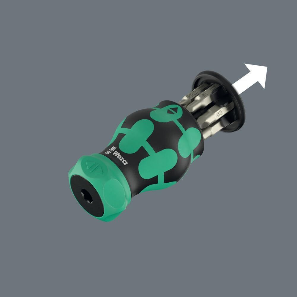 Wera Tools Kompakt Stubby Magazine RA4 Kraftform Screwdriver Bit Set, 6 Pieces, large image number 6