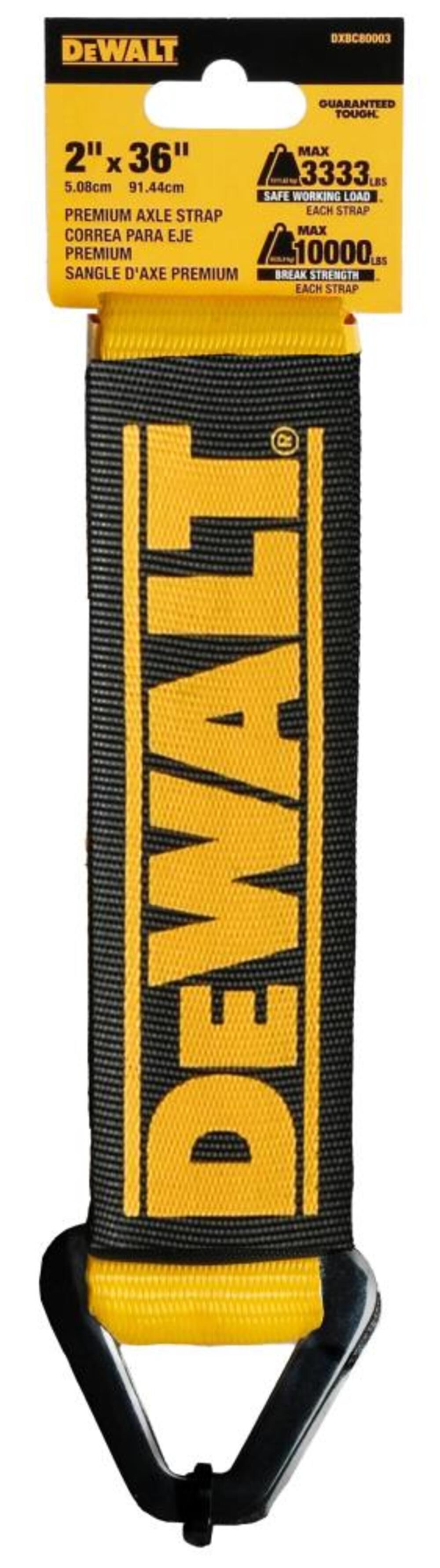 DEWALT 2 Inch x 24 Inch, Premium Axle Strap, 10,000 LB. Break Strength, large image number 1