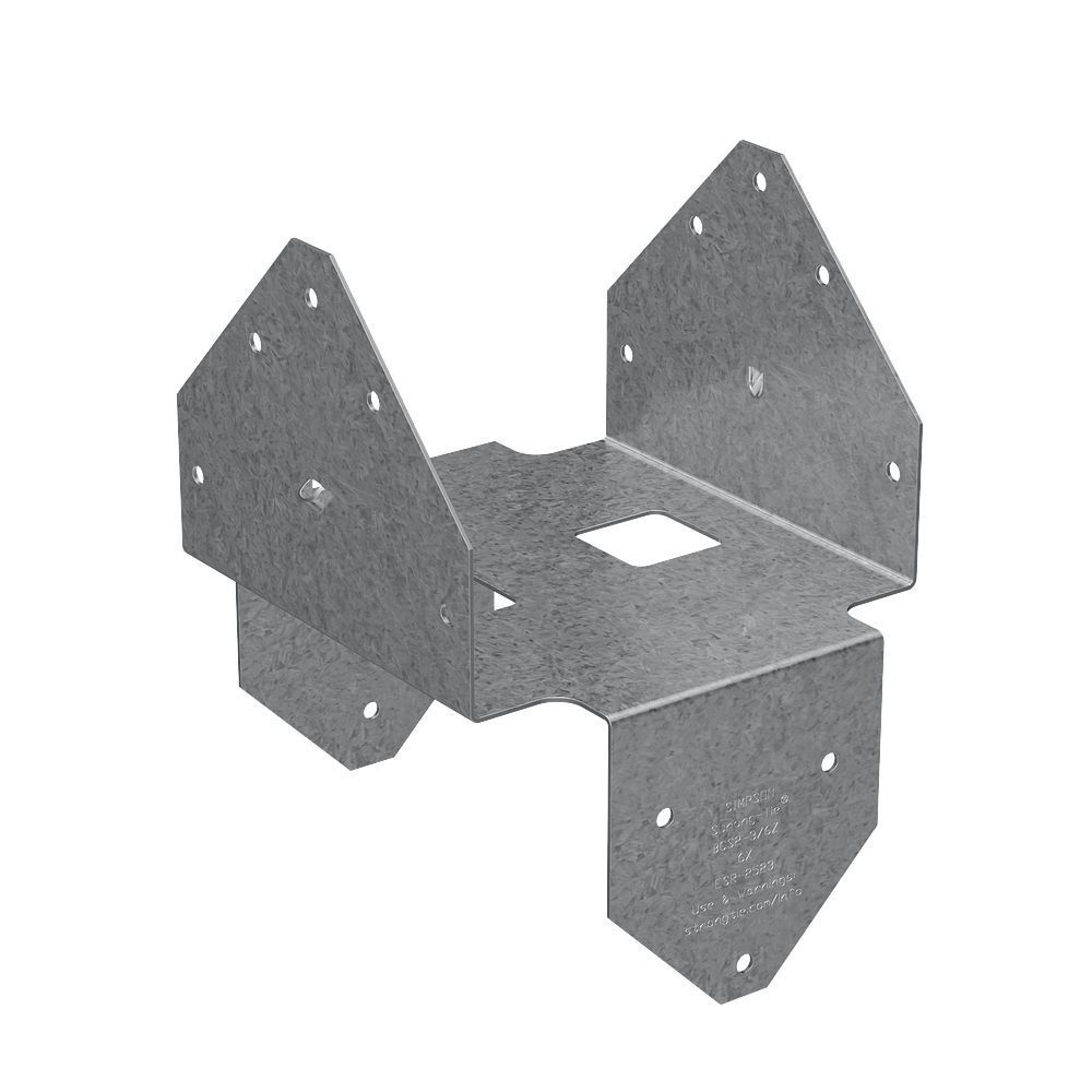 Simpson Strong-Tie 18 Gauge Triple 2x Beam, 6x Post ZMAX Coating BC PostCap, large image number 2