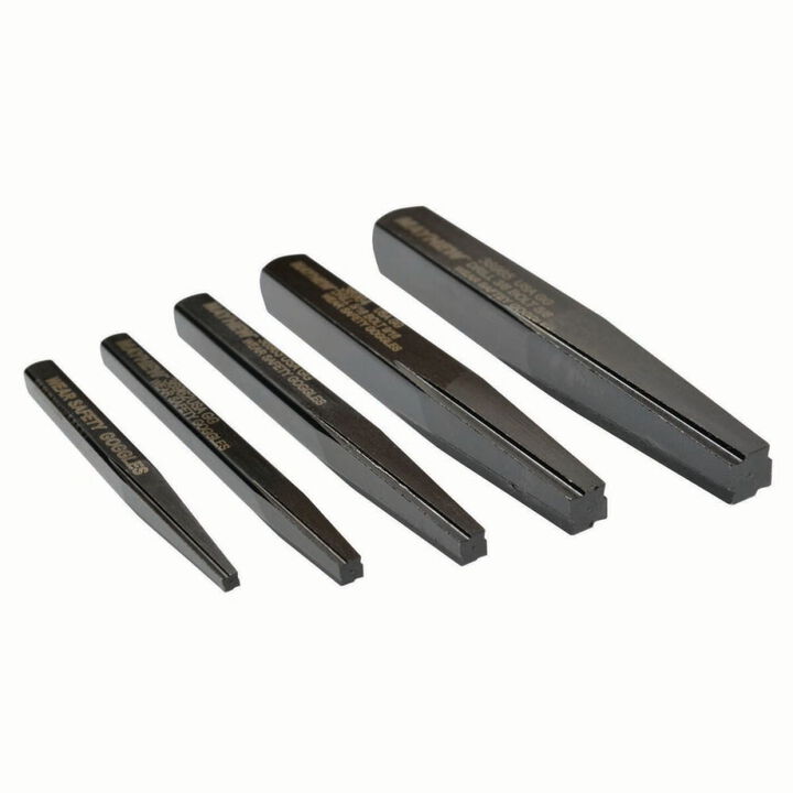 Mayhew Steel Products Hardened Steel Screw Extractor Set 5 Pieces