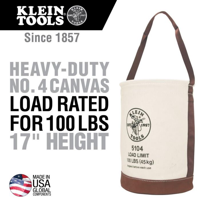 Klein Tools Leather-Bottom Bucket, large image number 1