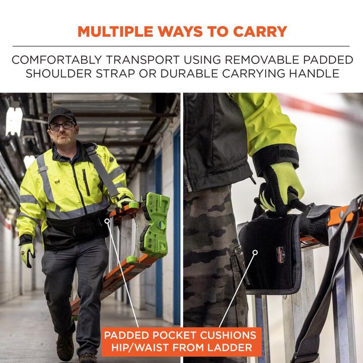 Ergodyne Arsenal 5300 Ladder Shoulder Li Fting Strap & Carrying Handle Black, large image number 2