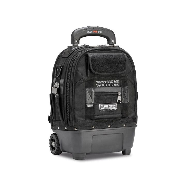 Veto Pro Pac 50 Lbs Blackout Zippered Compact Wheeled Tech Tool Backpack, large image number 1