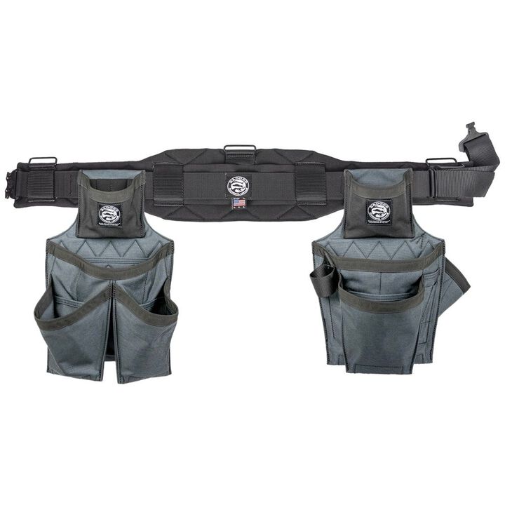 Badger Tool Belts Side-By-Side Framer Tool Belt Set, Gunmetal, Small