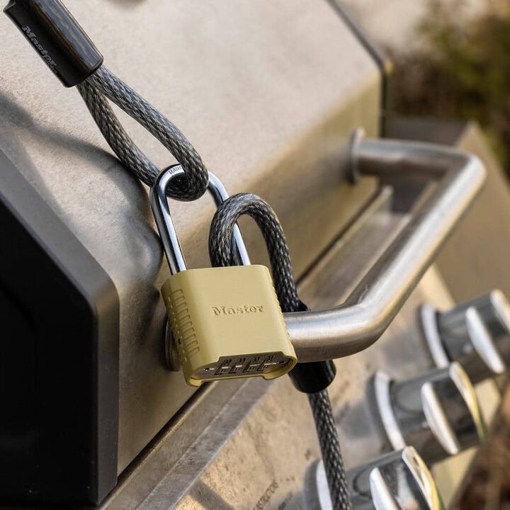 Master Lock 2 Inch x 2 Inch Zinc Body 4-Digit Locking Combination Padlock, large image number 5