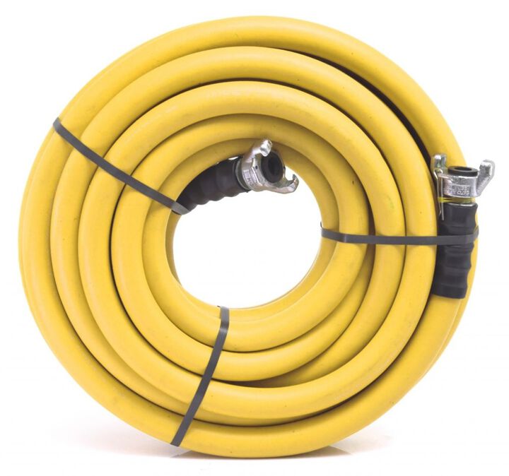 BluBird Impulse 3/4 Inch x 50 Ft. Yellow Rubber Jack Hammer Hose Assembly