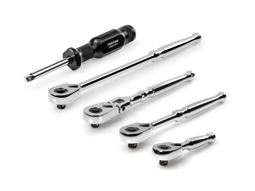 Tekton 1/4 Inch Drive QR Ratchet and Spinner Handle Set, 5 Pieces, large image number 2