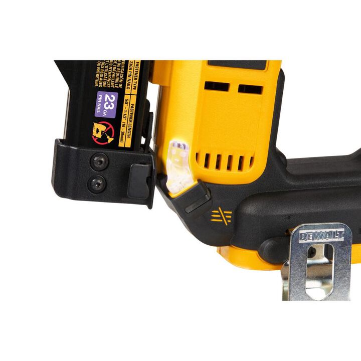 DEWALT ATOMIC Compact Series 20V MAX Pin Nailer 23 Gauge with 20V MAX XR POWERSTACK Compact Battery Bundle, large image number 6
