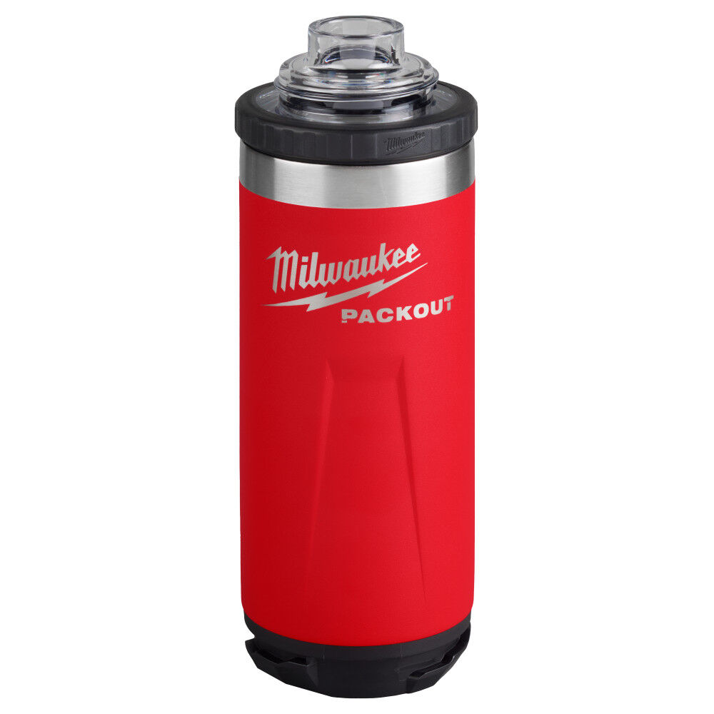 Milwaukee PACKOUT 18oz Insulated Bottle with Chug Lid - Red, large image number 9