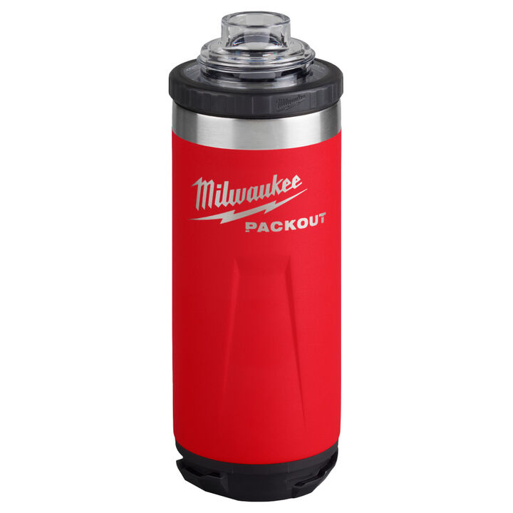 Milwaukee PACKOUT 18oz Insulated Bottle with Chug Lid - Red, large image number 8