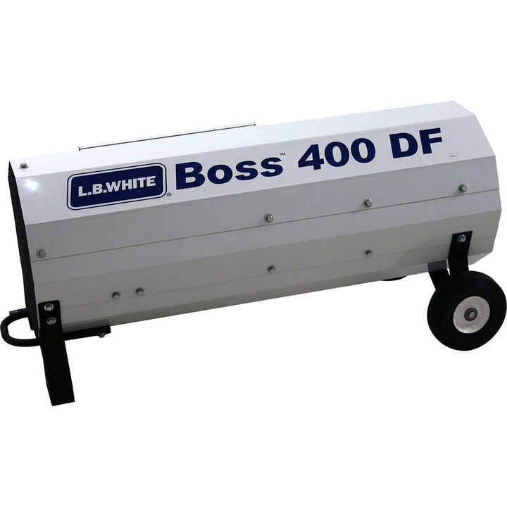 LB White Boss High CFM Forced Air Open Flame Dual Fuel LP/NG 400K BTU heater