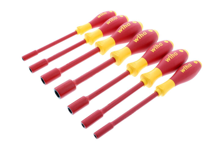 Wiha Insulated SoftFinish SAE Nut Driver Set 7 Pieces