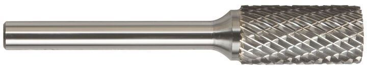 Drillco Double Cut Solid Carbide Burr, Cylinder Ball Nose, 7000A Series, SA-5