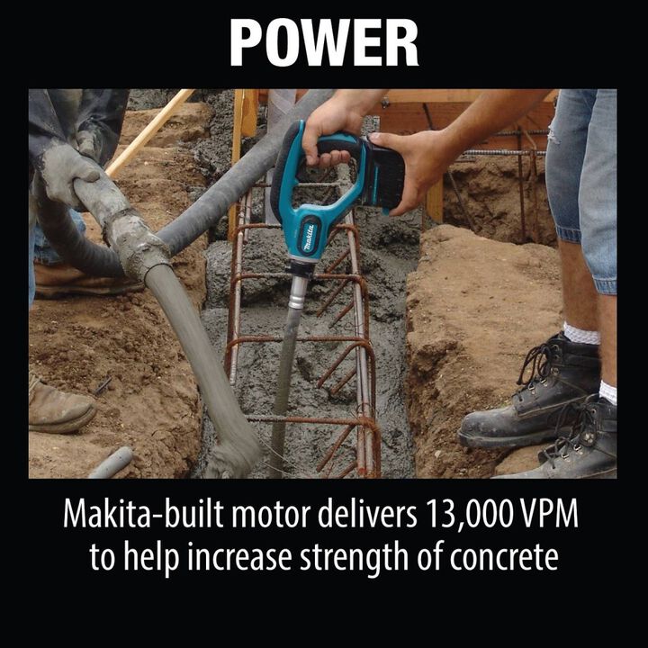 Makita 18V LXT Lithium-Ion Cordless 4 ft. Concrete Vibrator (Bare Tool), large image number 5