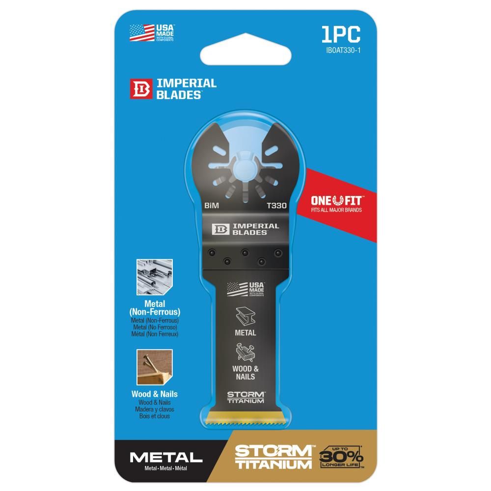 Imperial Blades One Fit 1 1/8in Storm Titanium Metal Blade 1pc, large image number 6